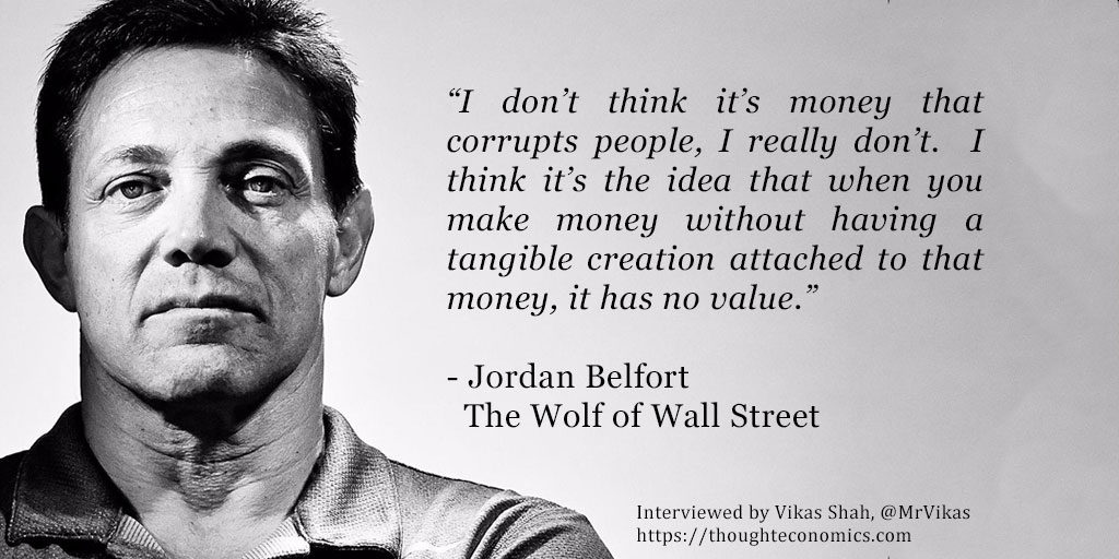 A with Belfort, The Wolf of Street. - Economics