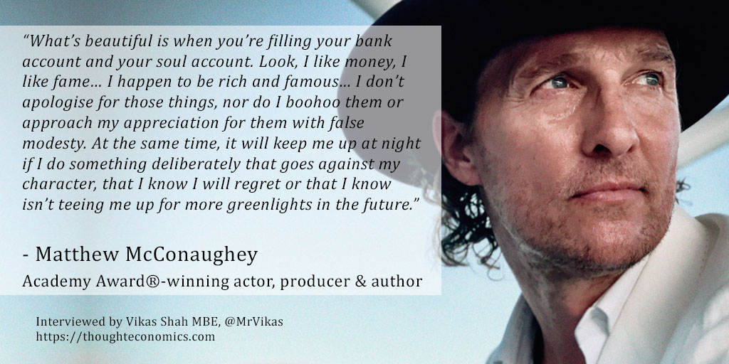 A Conversation with Matthew McConaughey, Actor, Producer & Author