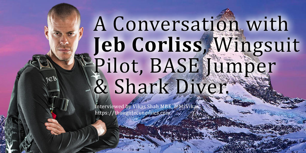 A Conversation with Jeb Corliss, Wingsuit Pilot, BASE Jumper & Shark Diver